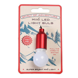 Rex London Brelok Świecąca Żarówka Mini latarka - czerwony