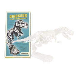 Świecący szkielet do składania - puzzle 3D tyranozaur