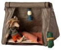 Maileg Namiot z materacem Akcesoria dla lalek - Happy camper tent, Mouse