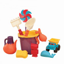 B.toys Torba z akcesoriami do piasku Pomarańczowa B. Ready Beach Bag