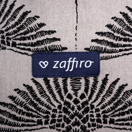 ZAFFIRO Chusta kółkowa tkana do noszenia dzieci - grey fern