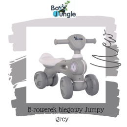 Bo Jungle Rowerek biegowy jeździk BIKE JUMPY grey