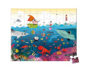 Janod Puzzle w walizce Podwodny świat 100 elementów 6+