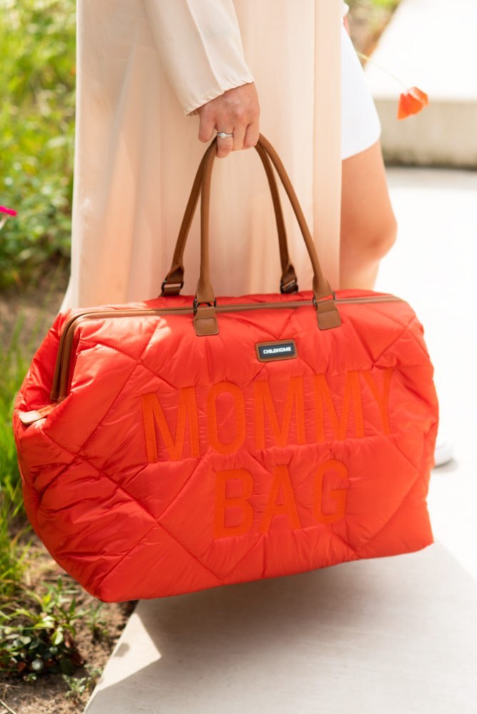 Childhome Torba Mommy bag Pikowana Czerwona