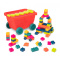 B.toys Wózek-WAGONIK wypełniony kolorowymi KLOCKAMI Little BlocWagon