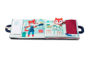 LILLIPUTIENS Miękka książeczka aktywizująca z mini-przytulanką „Dobranoc, mały lisku” 18 m+