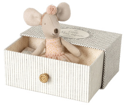 Maileg Myszka balatnica w szufladzie - Dance Mouse, Little sister