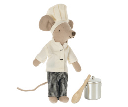 Maileg Myszka Kucharz z garnkiem - Chef mouse