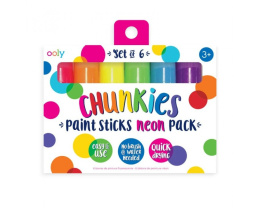 Ooly Farba w Kredce 6 szt. neonowe Chunkies Paint Sticks