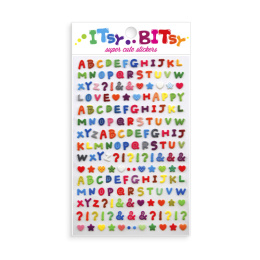 Ooly Mini Naklejki Itsy Bitsy - Wzorzysty Alfabet