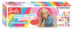 STARPAK Farby plakatowe Barbie 12 kolorów