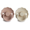 FRIGG Smoczki 6-18m Daisy Kauczuk 2-Pack Blush/Cream - Rozmiar 2