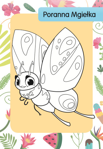 Kolorowanka z tatuażami - Motyle