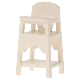 Maileg Krzesełko do karmienia dla myszek OFF WHITE - Akcesoria dla lalek
