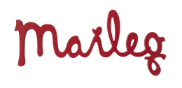 Maileg Drewniane logo - Red