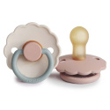 FRIGG Smoczki 6-18m Daisy Kauczuk 2-Pack Blush/Cotton Candy - Rozmiar 2