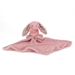Jellycat Króliczek z kwiecistymi uszami Szmatka Przytulanka Różowa 34 cm
