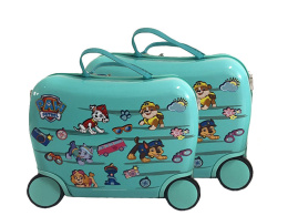 Nickelodeon Jeżdżąca walizka podróżna - Psi Patrol - turkusowa mała