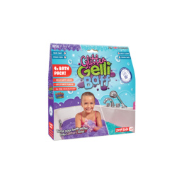 Zimpli Kids Magiczny proszek do kąpieli, Gelli Baff Glitter, fioletowy i błękitny, 4 użycia, 3+