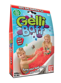 Zimpli Kids Magiczny proszek do kąpieli, Gelli Baff, czerwony, 1 użycie, 3+