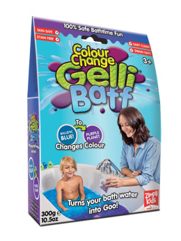 Zimpli Kids Magiczny proszek do kąpieli, Gelli Baff Colour Change, błękitny, 3+