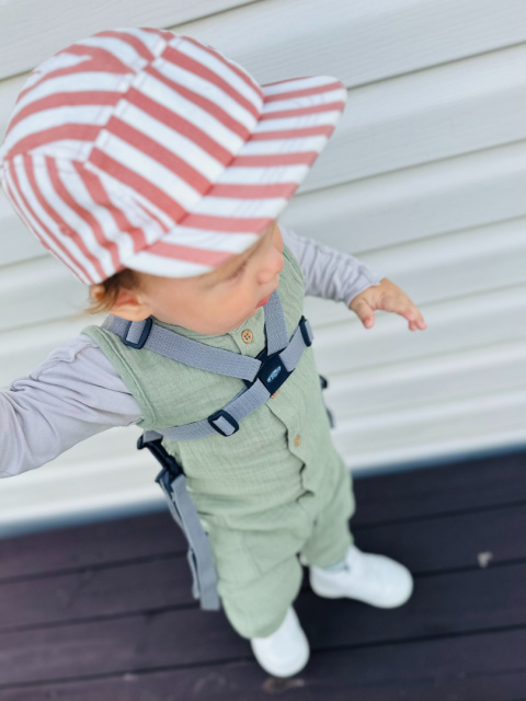 Zaffiro Szelki do wózka i nauki chodzenia - grafitowe