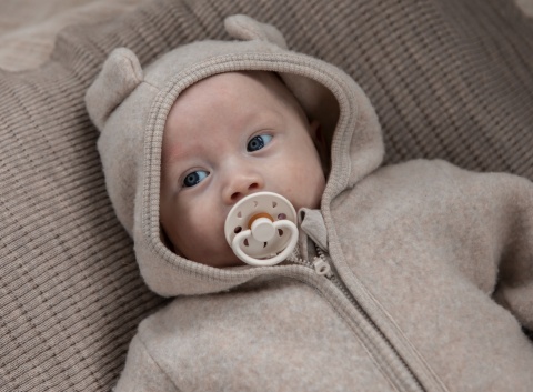 HUTTELiHUT Kombinezon wełna merino uszy | Savannah Melange