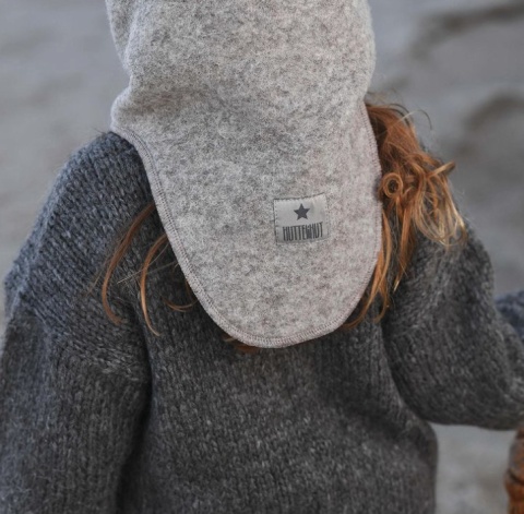 HUTTELiHUT Czapka Kominiarka Wełna Merino z podszewką Teddy | Rose Melange