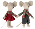 Maileg Zimowe bliźniaki myszki w piernikowym domku - Winter mice twins