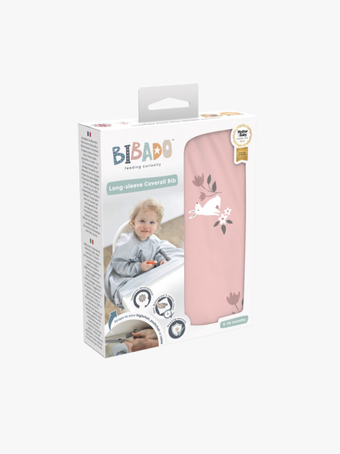 Bibado Wodoodporny śliniak z długim rękawem BLW Curious Cottontails