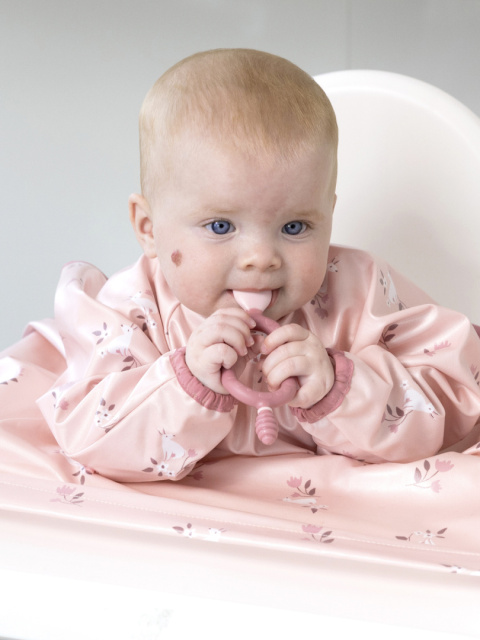 Bibado Wodoodporny śliniak z długim rękawem BLW Curious Cottontails