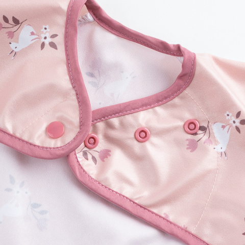 Bibado Wodoodporny śliniak z długim rękawem BLW Curious Cottontails