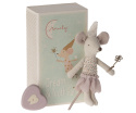 Maileg Myszka Zębowa Wróżka w pudełku - Tooth fairy mouse, Little sister in matchbox