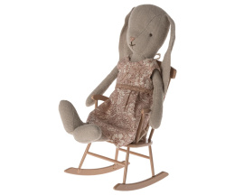 Maileg Krzesło Fotel na biegunach - Rocking chair, Mini - Dark powder