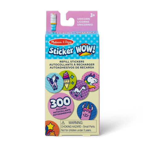 Melissa & Doug Zestaw naklejek uzupełniających do stempli Sticker Wow Jednorożec 50328