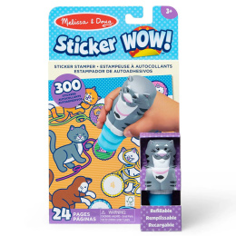 Melissa & Doug Książeczka z naklejkami i stempel Sticker Wow Kot 50691