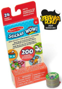 Melissa & Doug MINI Książeczka STICKER WOW z naklejkami zapasowami 200szt Zwierzęta