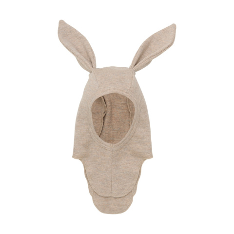 HUTTELiHUT Czapka Kominiarka Wełna Merino BUNNY Light | Camel Melange