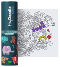 HeyDoodle Mata Silikonowa do Kolorowania A4 w etui + mazaki Słoneczne Bazgrołki