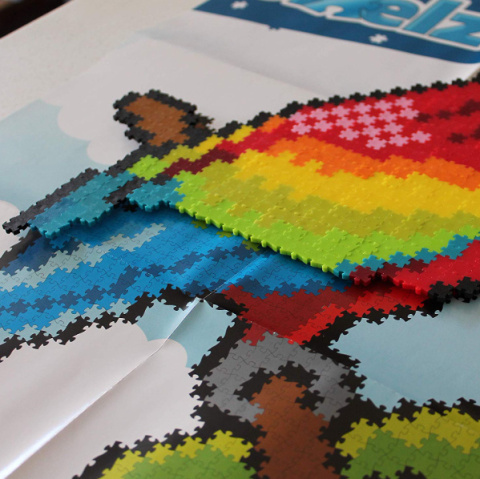 Fat Brain Toys Puzzelki Pixelki Puzzle  Jixelz | W Powietrzu 1500 elementów.