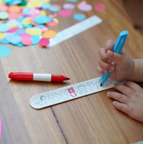 HeyDoodle Bransoletka Samozaciskowa do Kolorowania | Dinozaury