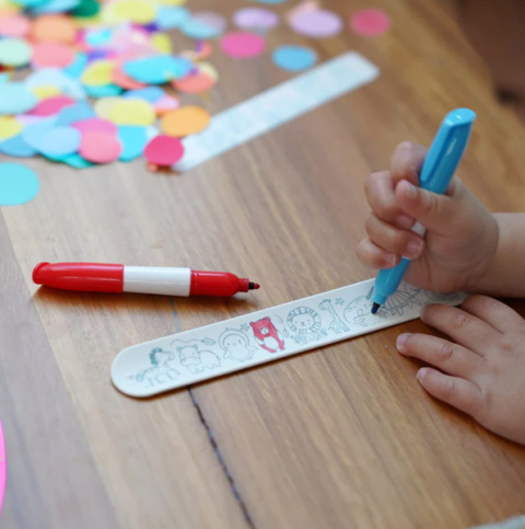 HeyDoodle Bransoletka Samozaciskowa do Kolorowania | Pojazdy