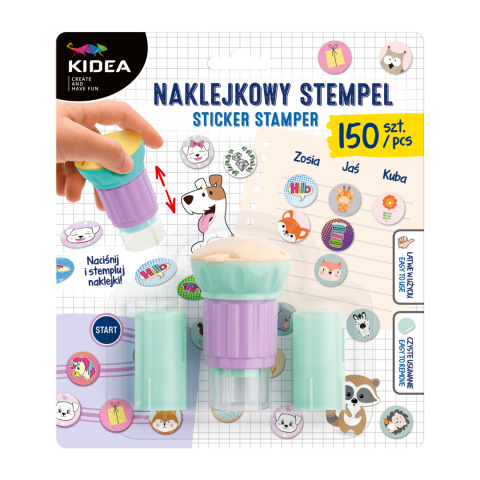 KIDEA Naklejkowy stempel