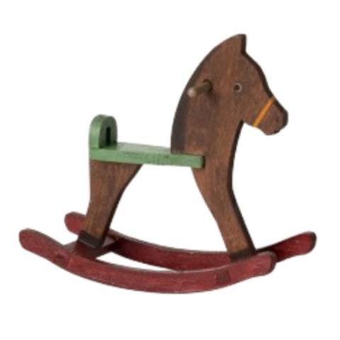 Maileg Konik na biegunach akcesoria dla myszek | Ciemny brąz