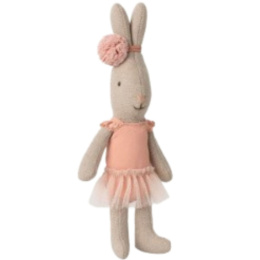 Maileg Królik micro - Kostium i spódnica baletowa | róż