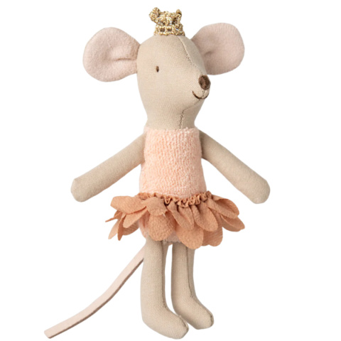 Maileg Myszka księżniczka, młodsza siostra w pudełku zapałek | Rodzina Królewska
