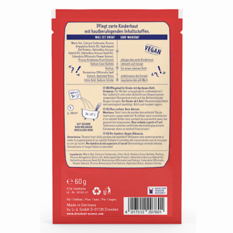 DRESDNER ESSENZ CZUŁA KĄPIEL - sól do kąpieli dla WRAŻLIWYCH dzieci 60g