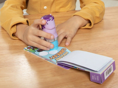 Melissa & Doug MINI Książeczka STICKER WOW z naklejkami zapasowymi 200szt | fioletowy