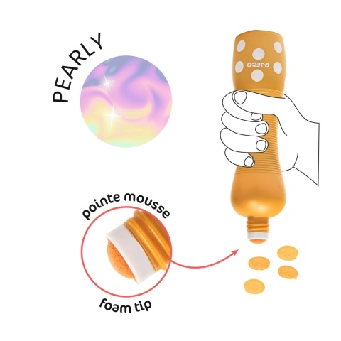 DJECO Markery stempelkowe 4 kolory | PERŁOWE