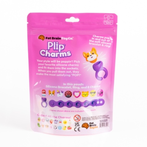 Fat Brain Toys Biżuteria Plip Charms | Fioletowy
